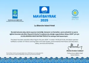 Mavi Bayrak Sertifikası 2025